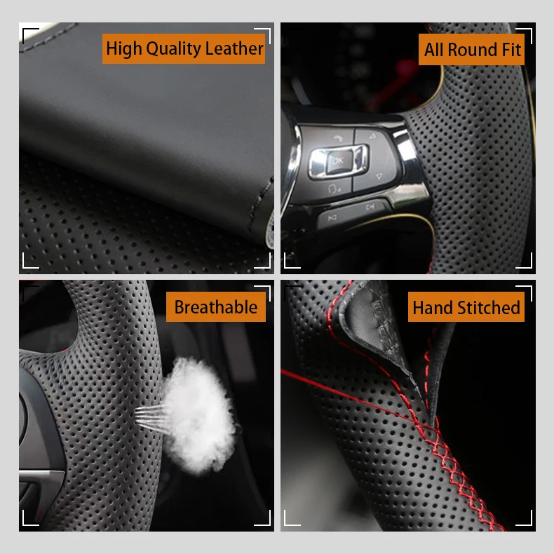 Car Steering Wheel Cover For J - Car Steering Wheel Cover Anti Slip Breathable recension och pris