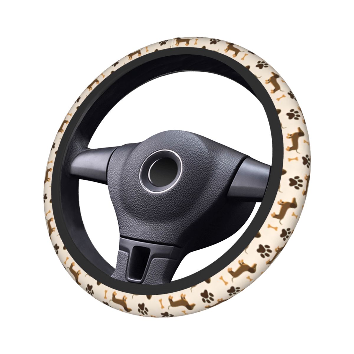 Cute Dachshund Car Steering Wh - Car Steering Wheel Cover Anti Slip Breathable recension och pris