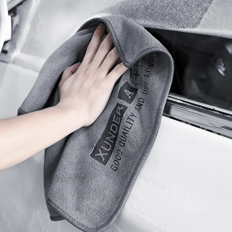 Thickened Double Layer Microfi - Microfiber Car Drying Towel Super Absorbent recension och pris