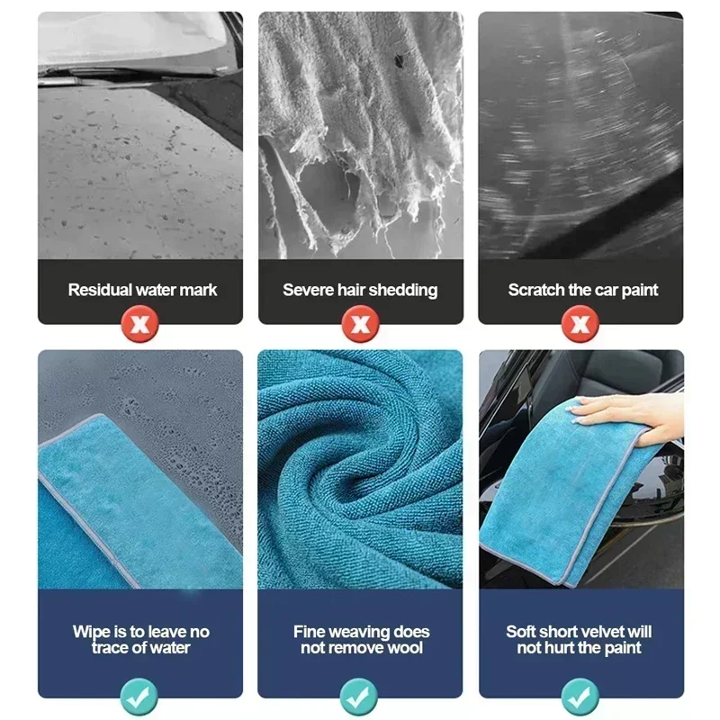 Plush Short Pile Microfiber To - Microfiber Car Drying Towel Super Absorbent recension och pris