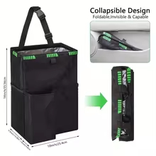 Black Car Waterproof Trash Bag - Waterproof Car Trash Can With Lid recension och pris
