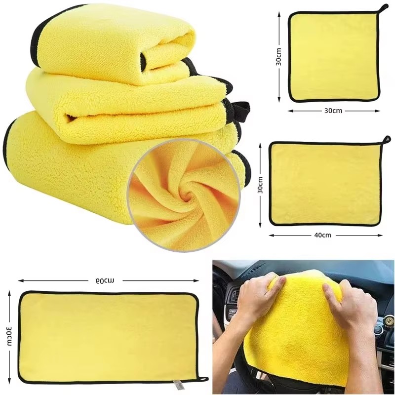 1/3pcs Double Sides Car Microf - Microfiber Car Drying Towel Super Absorbent recension och pris