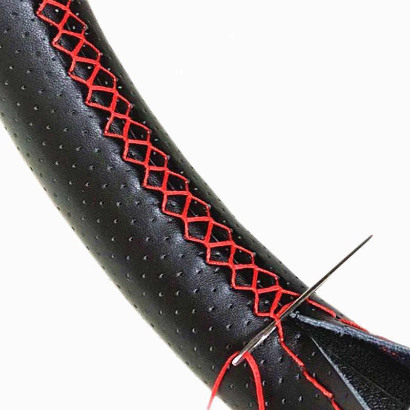 Hand Sewn Car Steering Wheel P - Car Steering Wheel Cover Anti Slip Breathable recension och pris