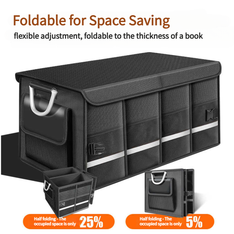 Heavy-Duty 72L Trunk Organizer - Car Trunk Organizer Foldable Storage Box recension och pris