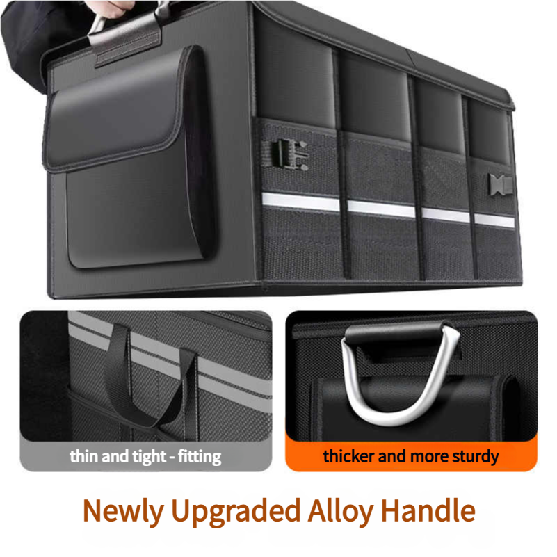 Heavy-Duty 72L Trunk Organizer - Car Trunk Organizer Foldable Storage Box recension och pris