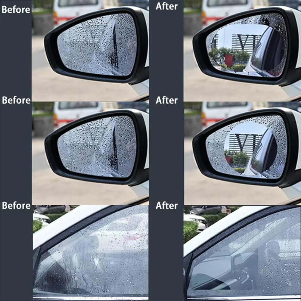 4pcs Anti Fog Film Glare Rainp - Anti Glare Car Rearview Mirror Film recension och pris